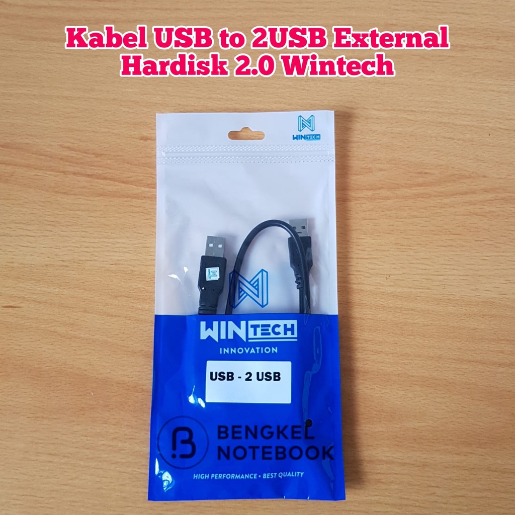 Kabel USB To 2USB External Hardisk 2.0 Wintech