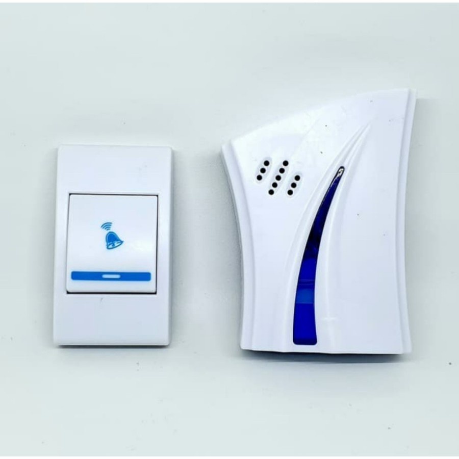 Door Bell Rumah Pintu Kantor Wireless Alat bel Tanpa Kabel 1 Set