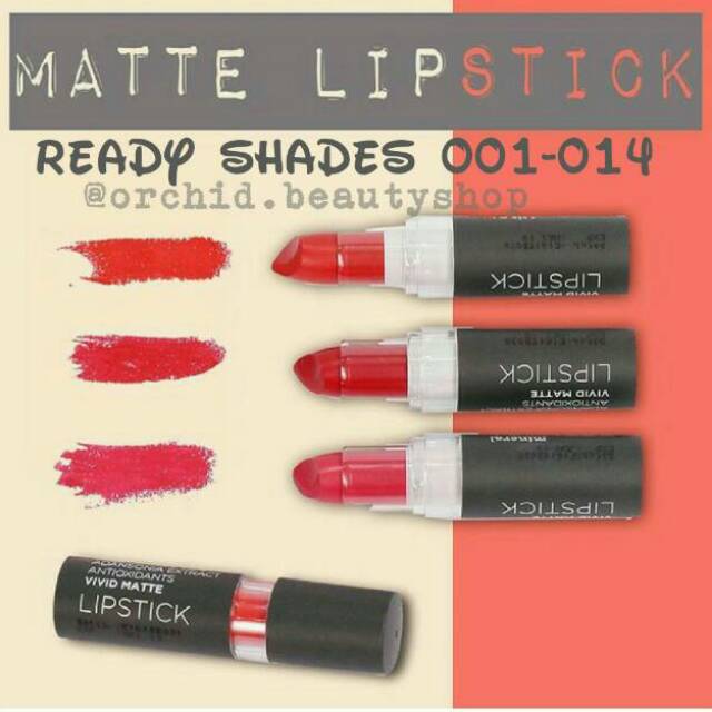 MINERAL BOTANICA lipstik matte/ Vivid matte lipstick mineral botanica