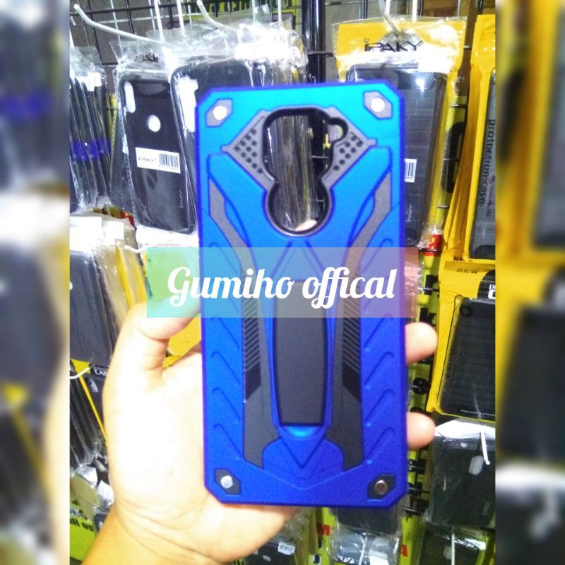 HARD CASE XIAOMI REDMI NOTE 9 BIASA PHANTOM ARMOR STAND CASE REDMI NOTE 9 BIASA TRANSFORMER CASE