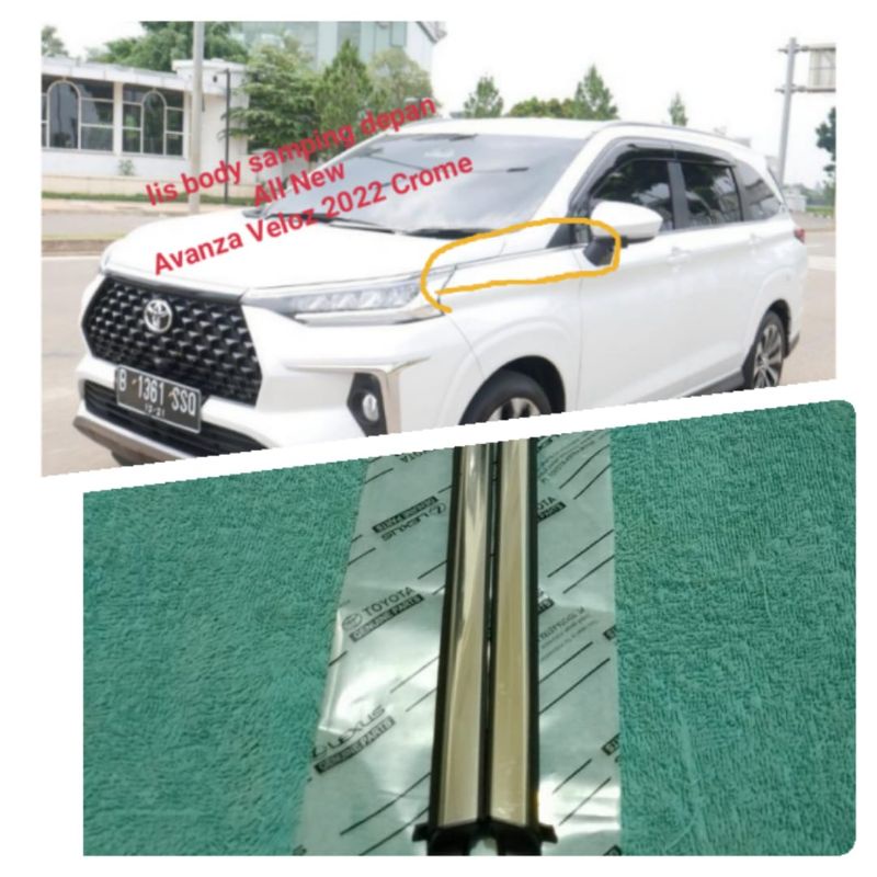 Lis Body Samping Depan Mobil Avanza Veloz Chrome th 2022 Original
