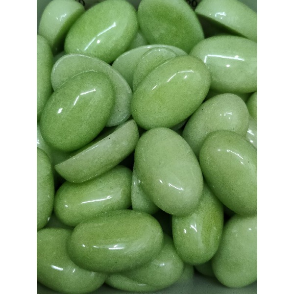Batu Giok Ijo Muda Besar 20mmx30mm