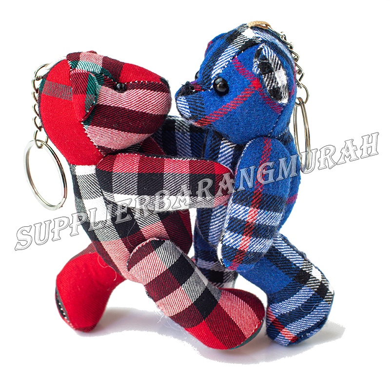 Gantungan Kunci Bear Kain dan Jeans FS1275