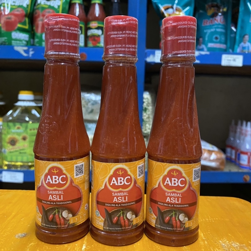 

(135ml) Sambal Asli ABC/ Saus Sambal/ Saus ABC/ Saus sambal asli ABC