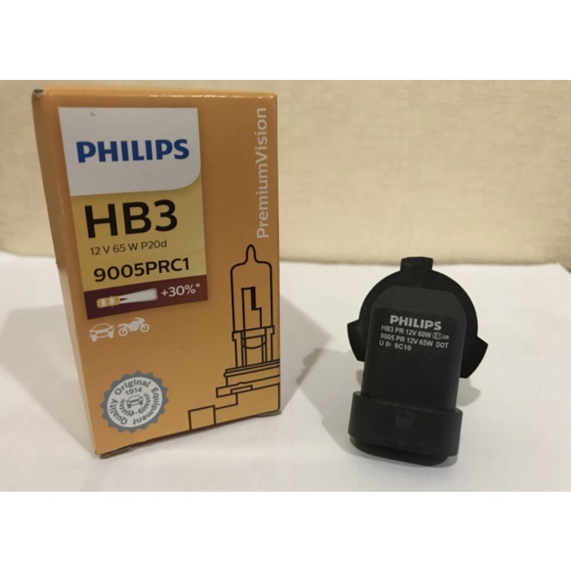 Bohlam Halogen Original Phillips HB3 12V 65w