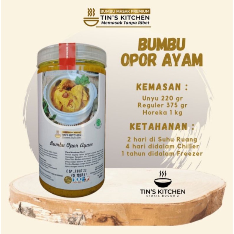 

Bumbu Opor Ayam 1000 gr. Bumbu Sehat Instant