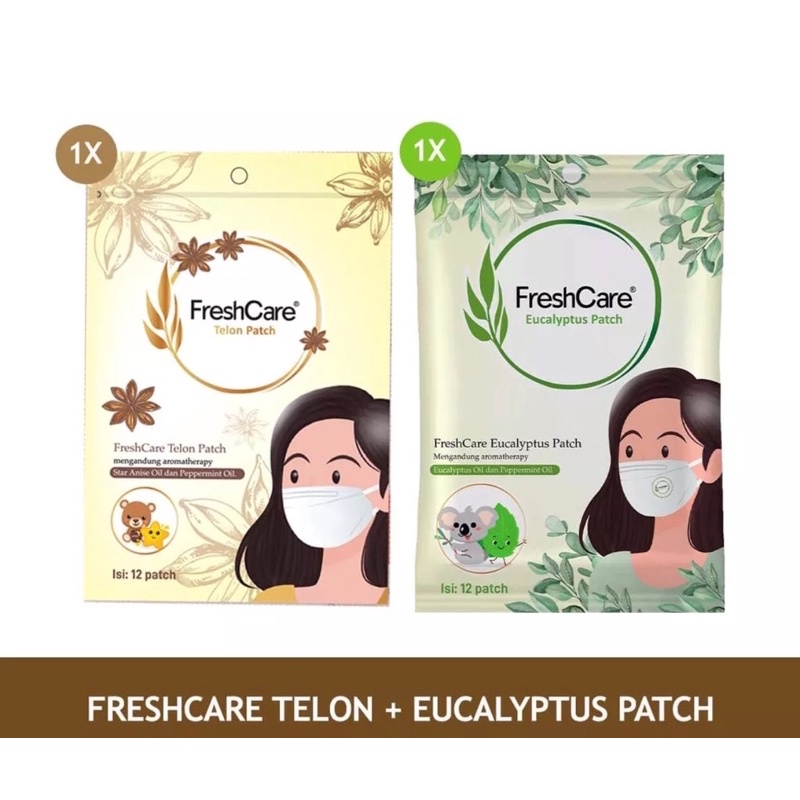 Fresh Care Patch Eucalyptus Patch Sachet isi 12 pacth Tempel di Masker Freshcare Freshcare Patch Telon