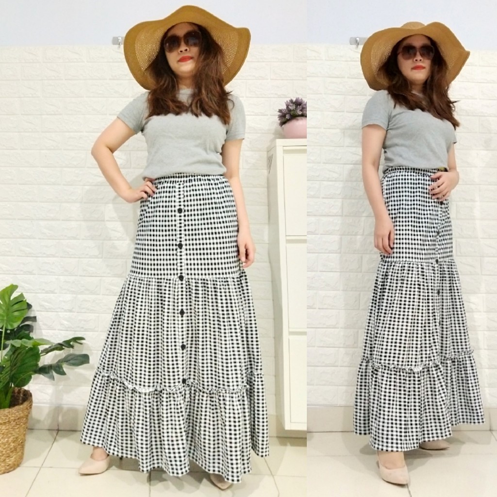 ROK VERSI KOREA KOTAK PANJANG GL FASHION