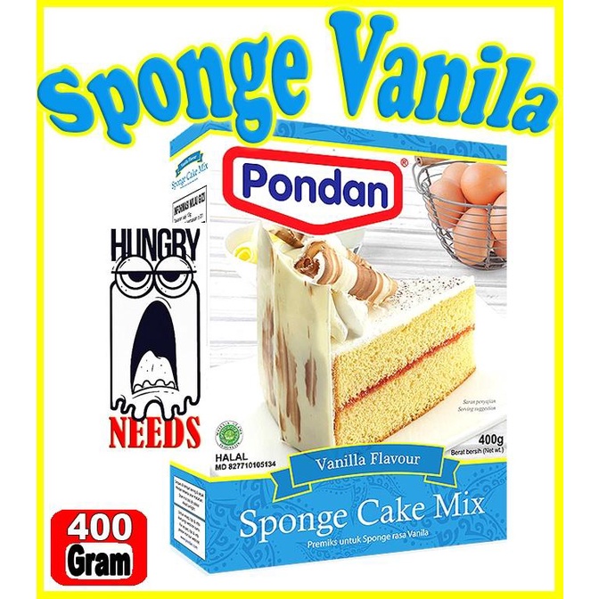 

PONDAN SPONGE CAKE VANILA 400 GR