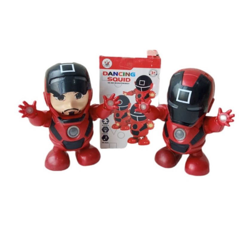 Dancing Iron Man Squid Game Robot Joget