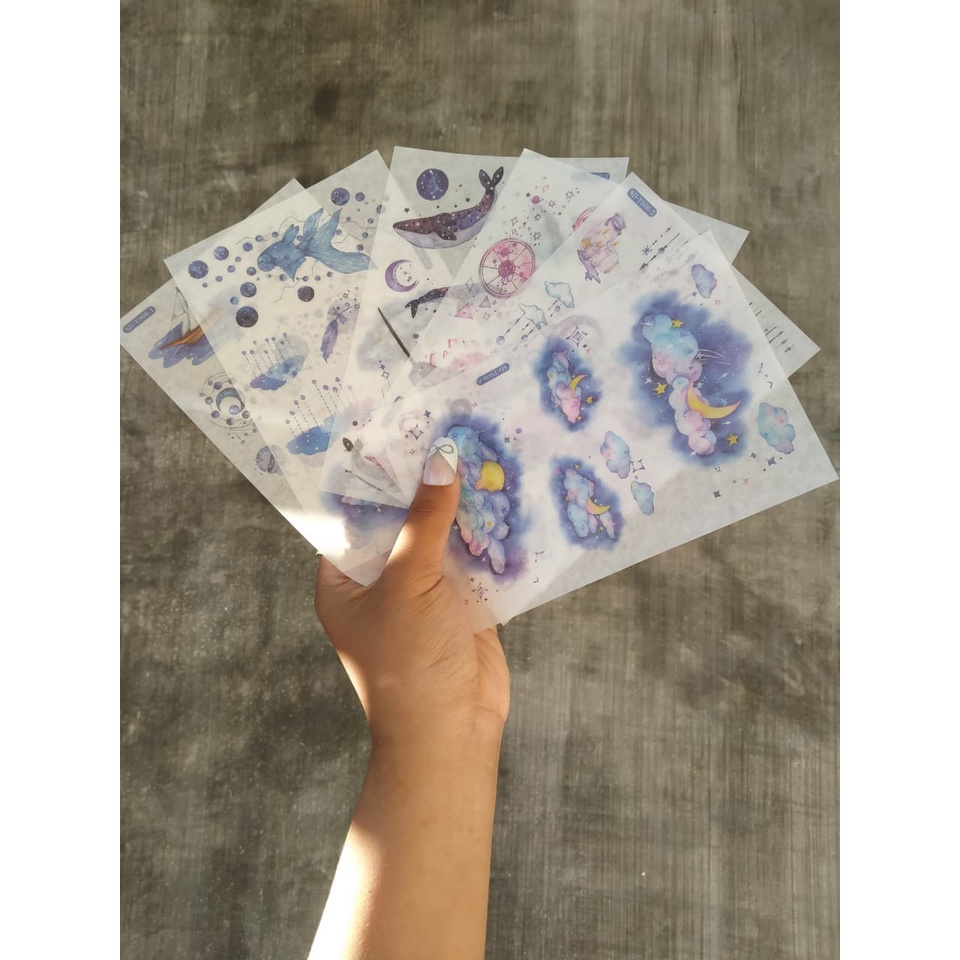 

[Canaya] Sticker Sheet Cute Galaxy Series || Sticker Kisscut Kertas || bujo || Deco || Aesthetic || Journal || Dekorasi