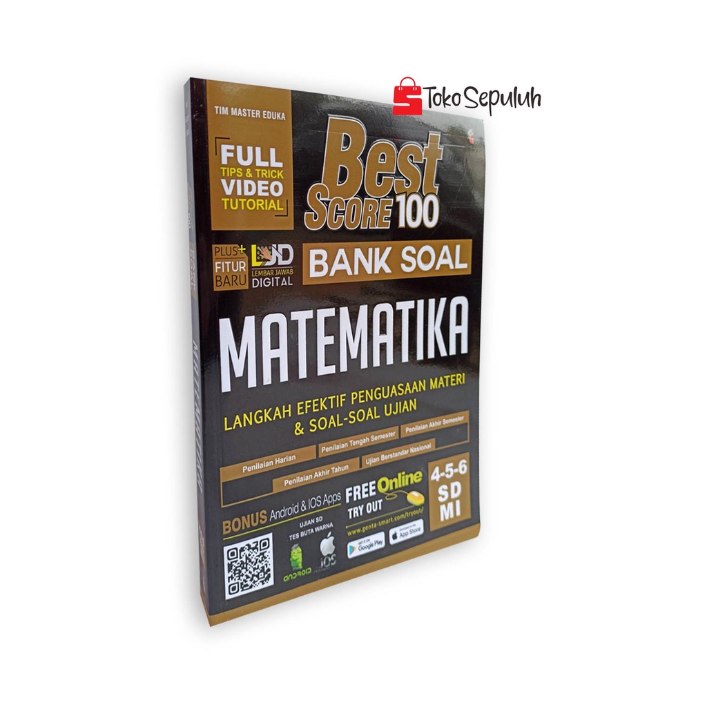 BUKU SD - BUKU MATEMATIKA - BEST SCORE 100 BANK SOAL MATEMATIKA SD/MI 4 5 6