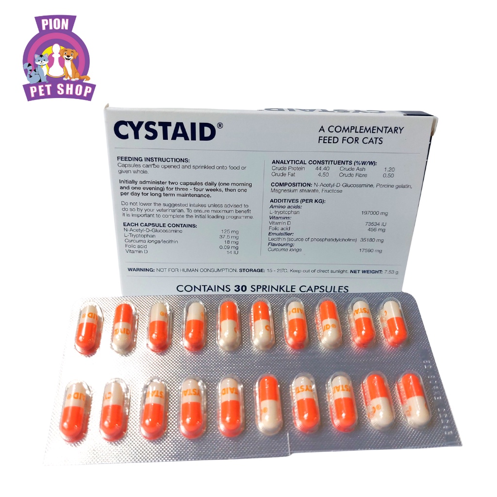 CYSTAID harga Per kapsul ( Obat Untuk Masalah Saluran Kencing Pada Kucing)