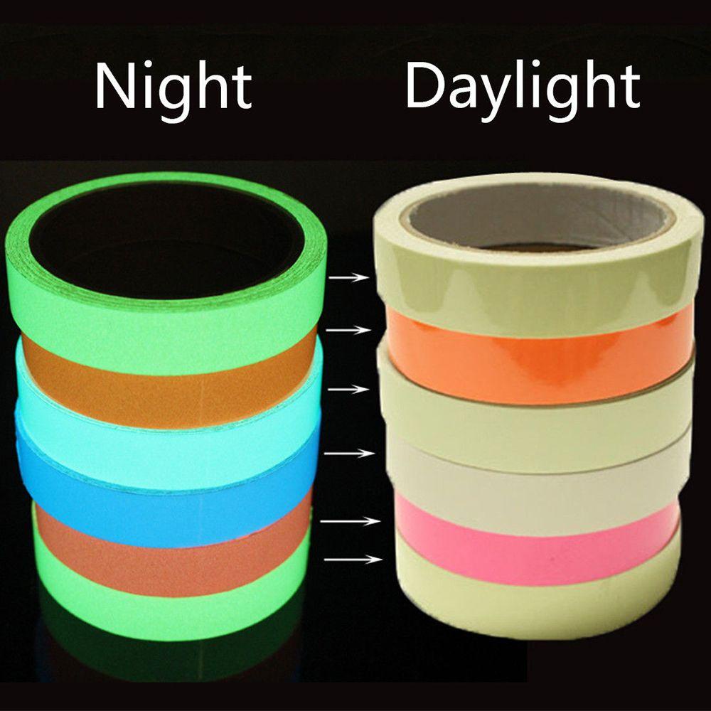 Populer 15mm * 3m Luminous Tape DIY Peringatan Keselamatan Perekat Diri