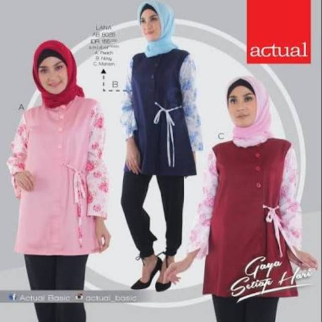 Atasan Actual AB 8025. Ready navy Xl