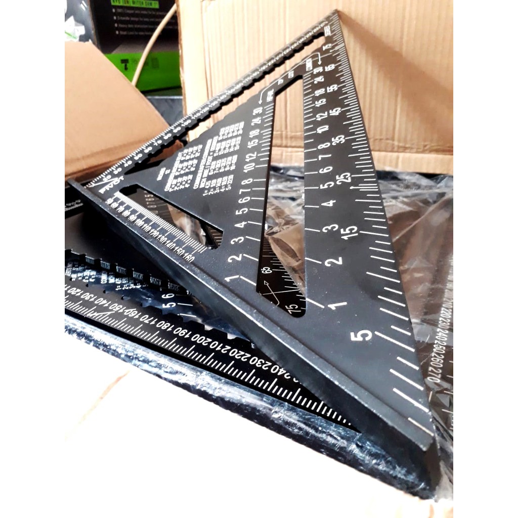 Jual PREMIUM professional rafter square 12 inch / speed square 12