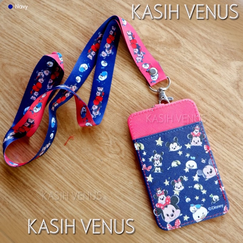 tempat kartu/tempat id card/card holder Disney x nevada/lanyard id card