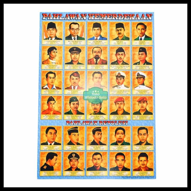 

Poster Edukasi Pahlawan Kemerdekaan Dua 35X50Cm Ecer Per 1 Lembar