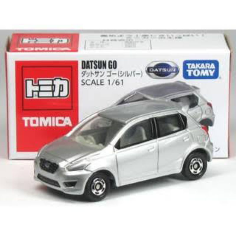 TOMICA DATSUN GO SILVER TAKARA TOMY DIECAST MOBIL CITY CAR MAINIATUR HATCHBACK CARS KENDARAAN ONLINE