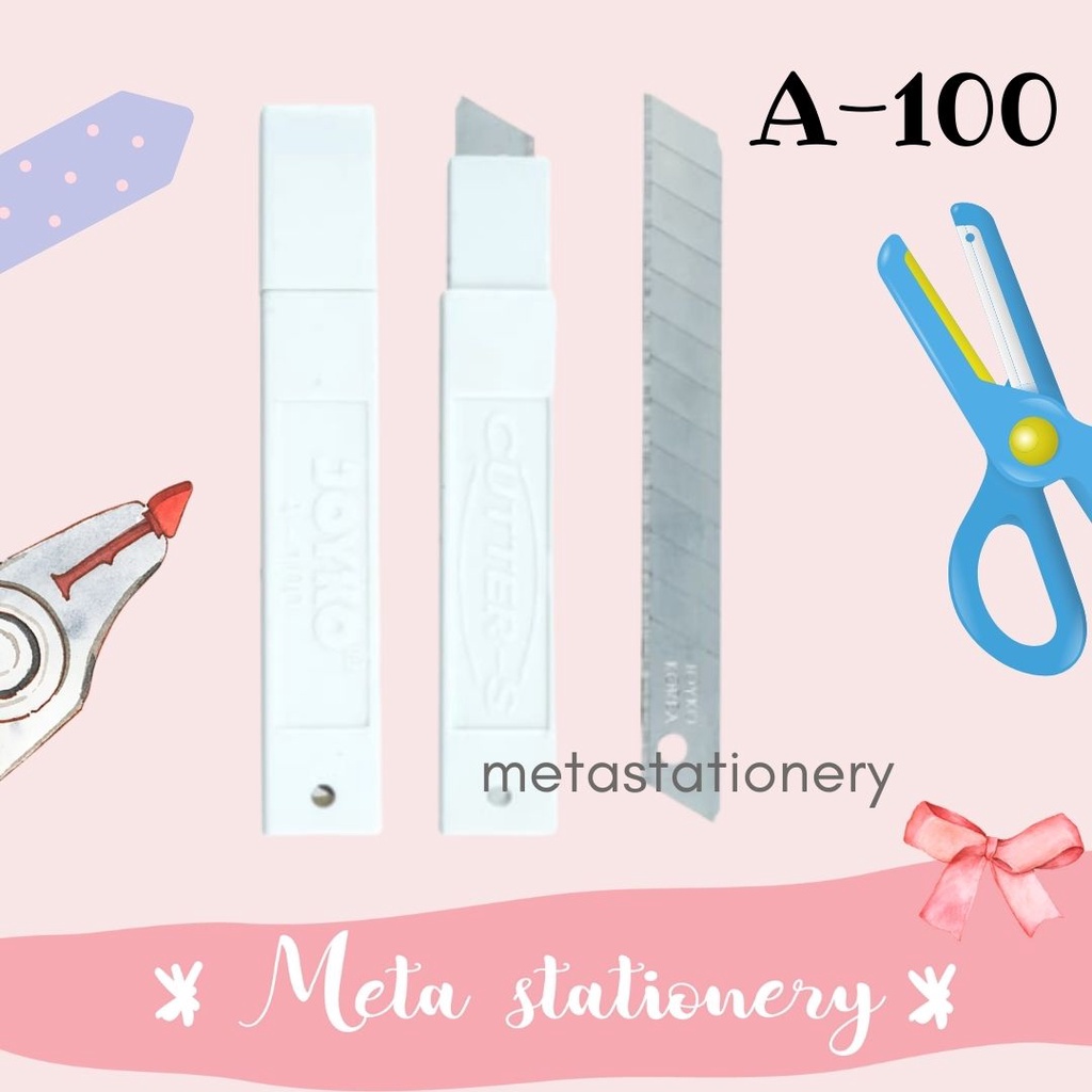 

Cutter Blade Refill Isi Pisau Pemotong Joyko A-100 1 Tube 5 Pcs