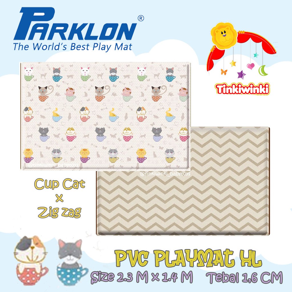 Parklon PVC Cup Cat x Zigzag tebal 1.6cm