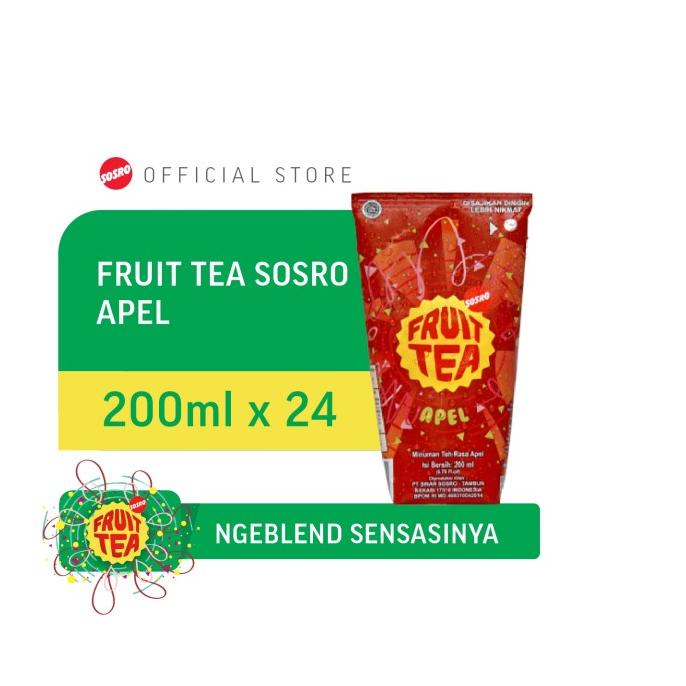 

[COD] Fruit Tea Sosro Apple Genggam 200 ml [COD]
