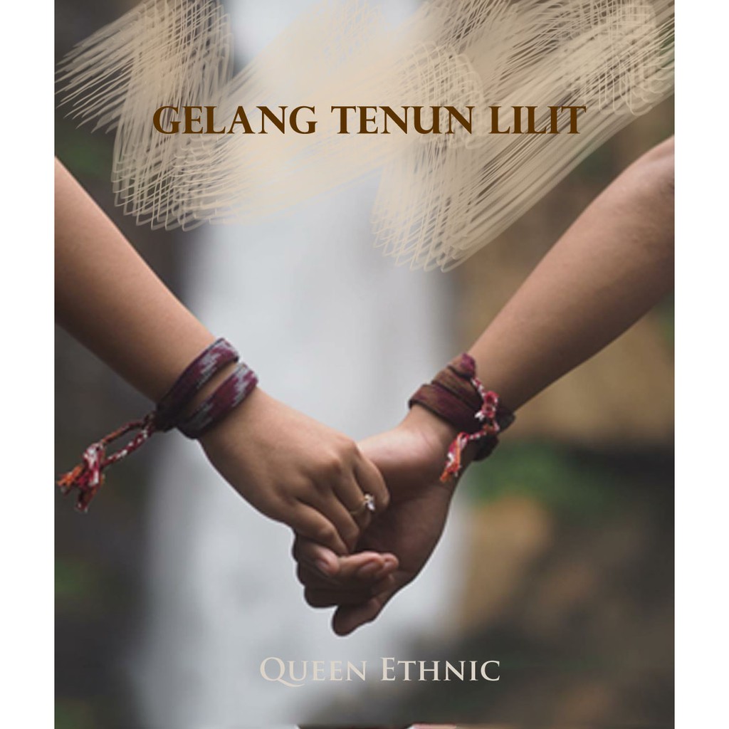 GELANG ETNIK TENUN 2 LILIT / Gelang Kain Motif Khas Pendaki Gunung