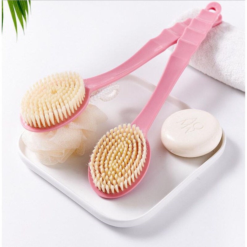 Sikat Gosok Punggung Shower Puff 2in1 - Sikat Mandi Pembersih Punggung KK