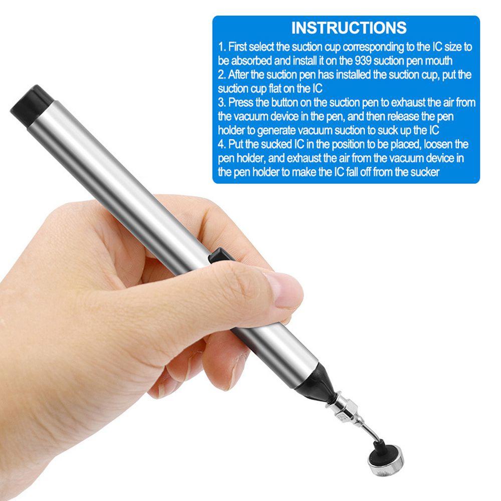 Solighter 2pcs Vacuum Sucking Pen Tahan Lama Solder Aksesori Desoldering Alat IC SMD Remover