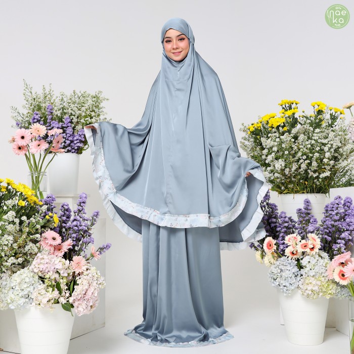 Mukena Anessa Naeka Premium Silver