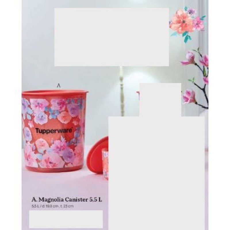 TUPPERWARE MAGNOLIA CANISTER