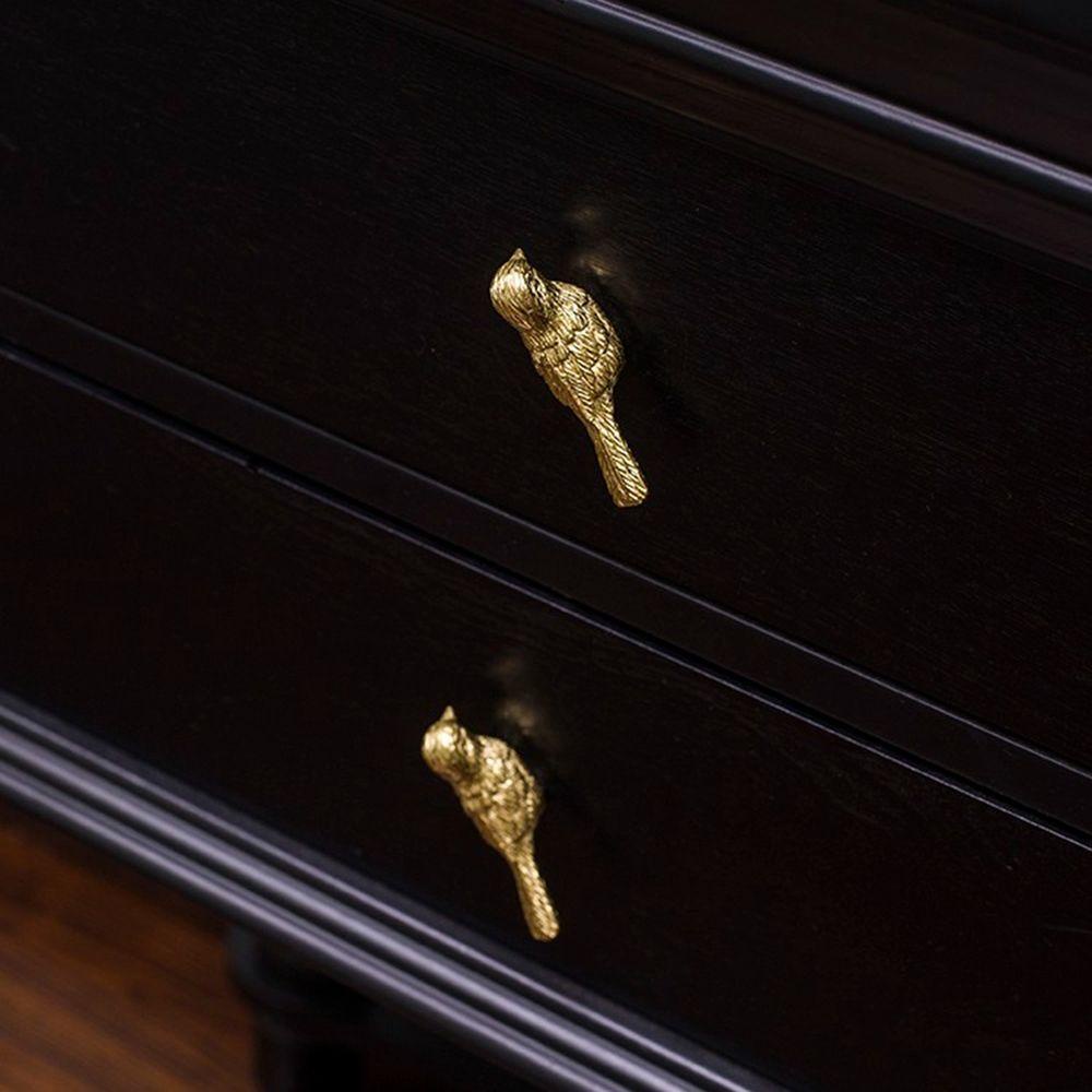 Top Furniture Handle Bird Dresser Kuningan Solid Gagang Lemari Perangkat Pintu