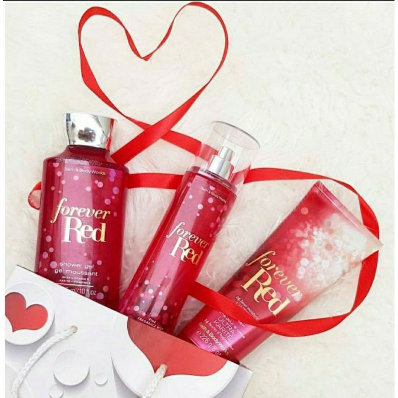 BATH &amp; BODY WORKS BBW FOREVER RED SERIES MIST LOTION SHOWER GEL BODY CREAM HAND CREAM SHOWER GEL BODY CREAM LOTION MIST WASH WALLFLOWER ROOMSPRAY SCENTPORTABLE GENTLE GEL DEEP CLEANSING GENTLE FOAMING CREAMY LUXE