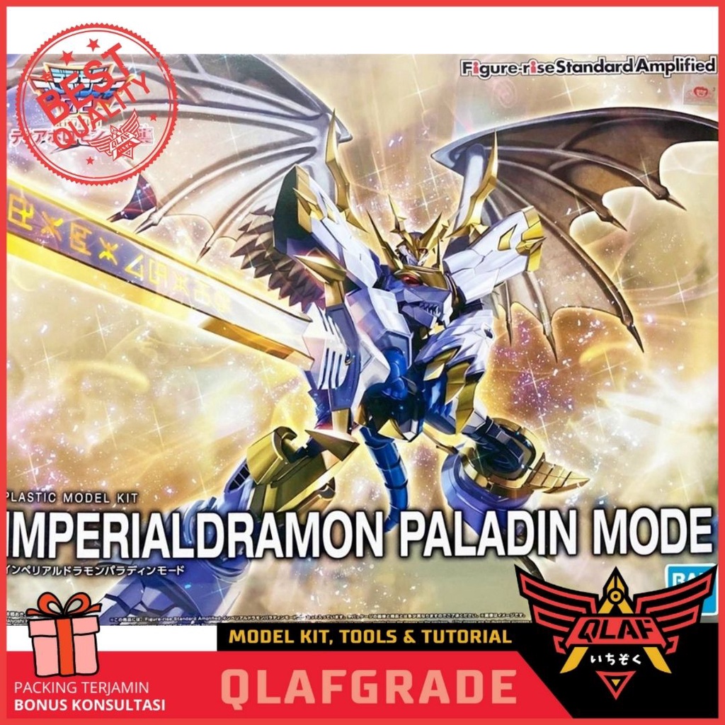 IMPERIALDRAMON PALADIN MODE Figure rise Amplified Digimon BANDAI