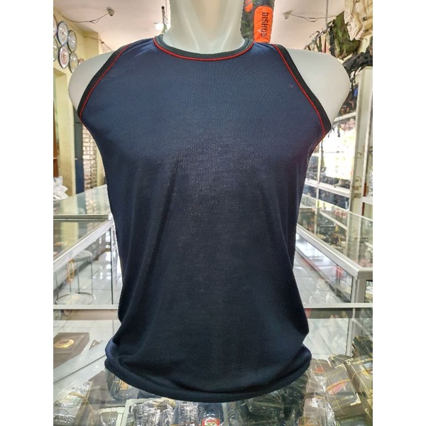 kaos singlet Polos biru dongker / singlet Polos / kaos singlet army