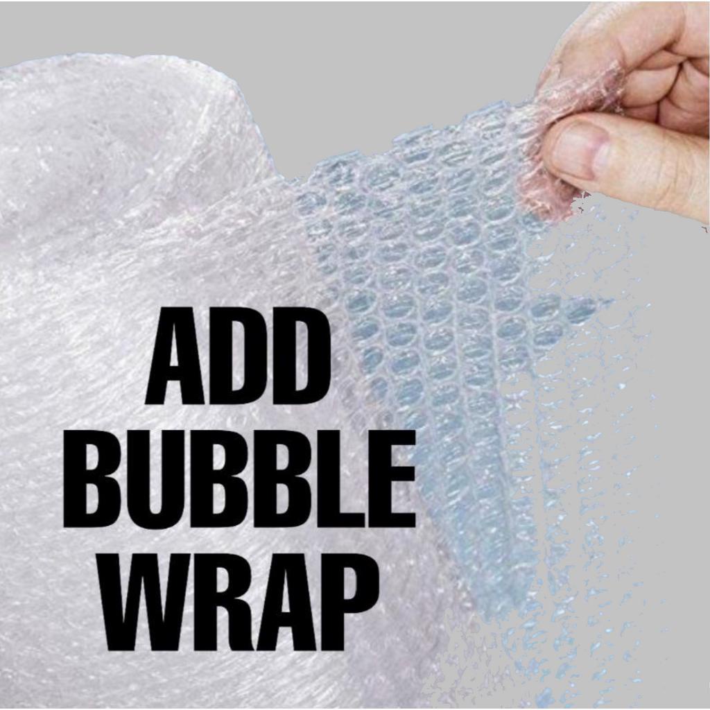 

Packing Cartoon Ekstra Bubble Wrap / Plastik Buble / Packing tambahan Supaya lebih Aman Selama Pengiriman