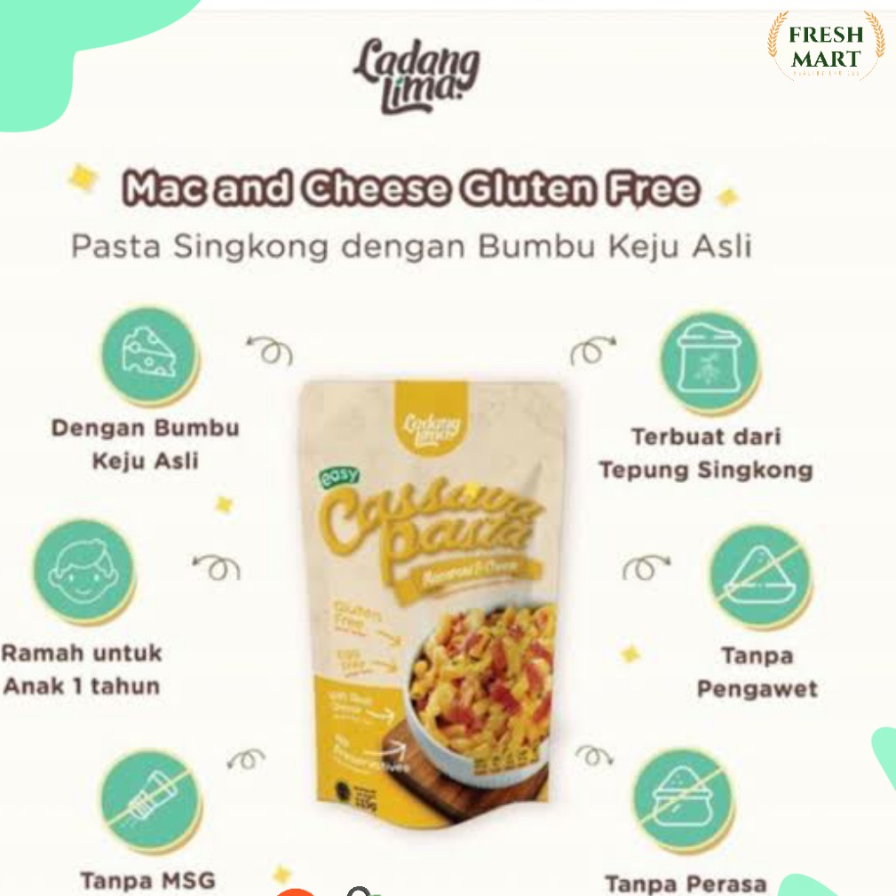 

Ladang Lima Cassava Mac n Cheese 155gr