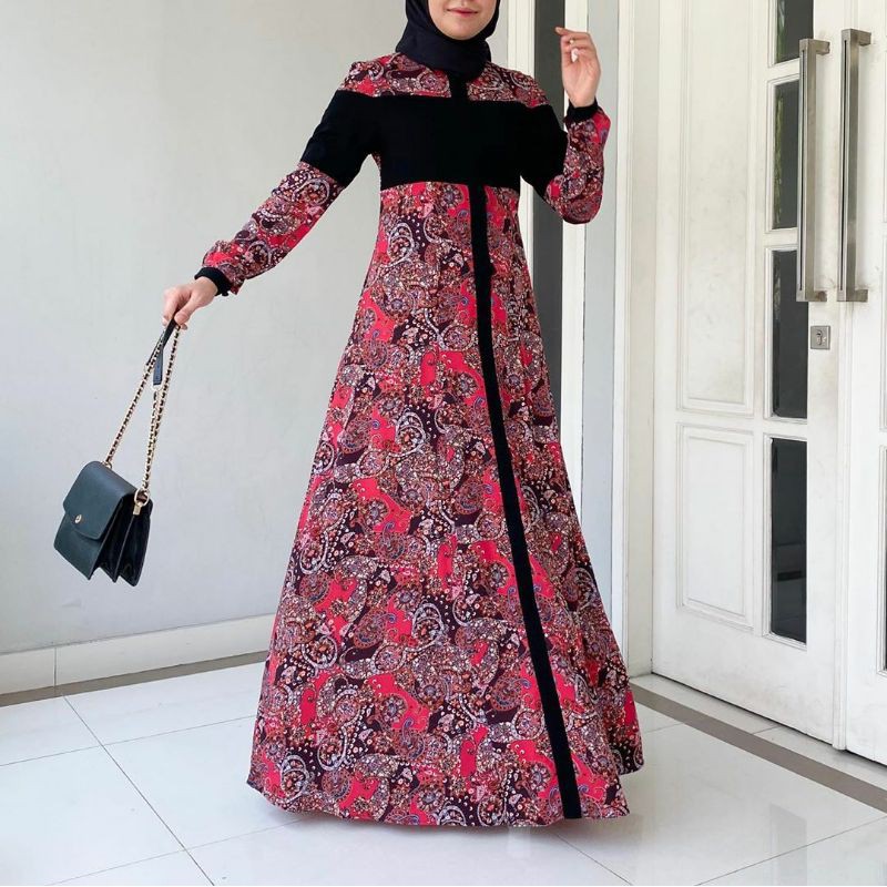Ready Lily Dress Madeira Lily Dress New Motif MADEIRA Size XXL Muslimah Exclusive Gamis Lebaran Lily