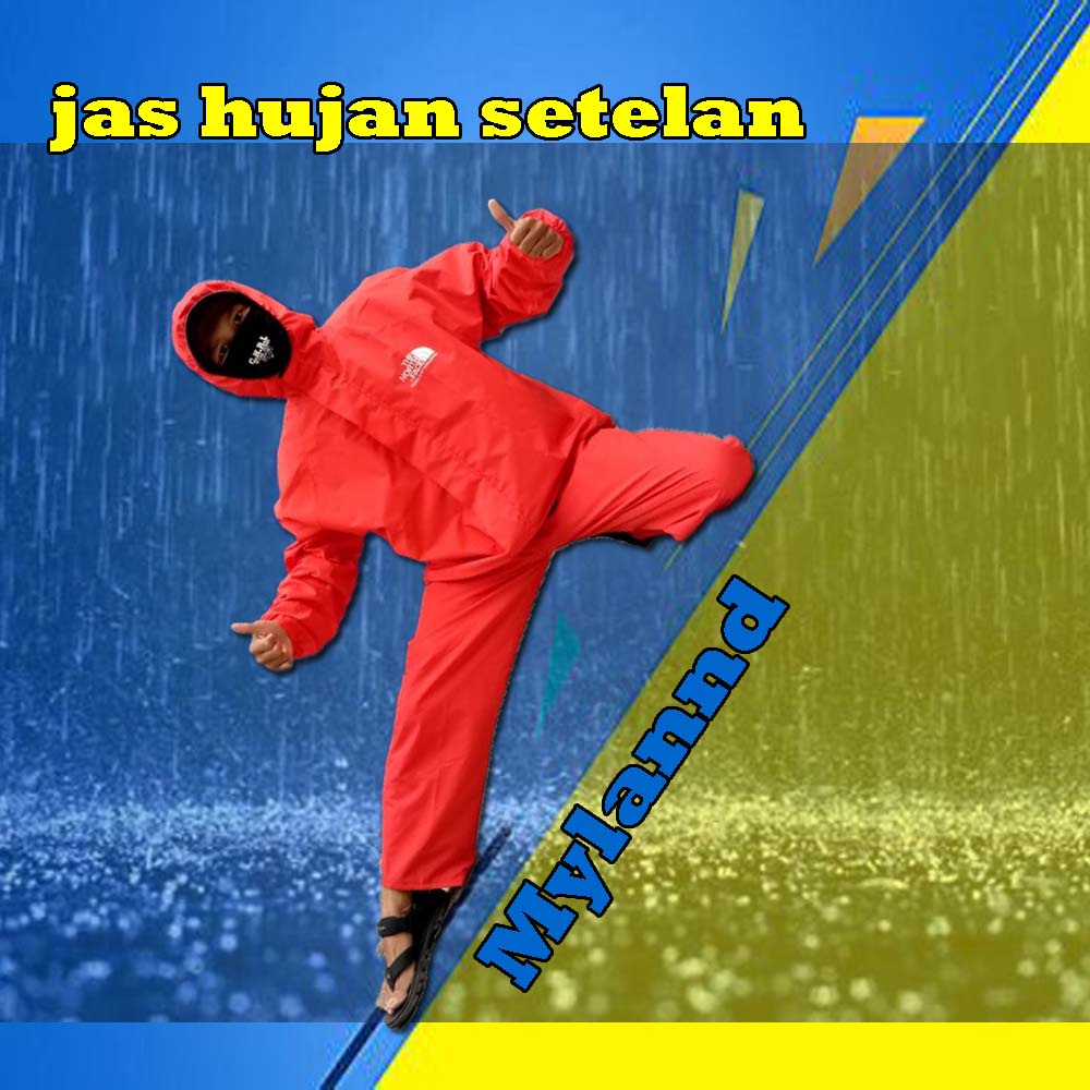 jas hujan pria dan wanita  setelan jaket dan celana murah