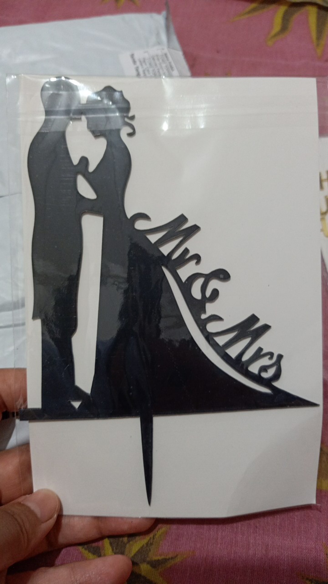 【cake Topper】topper Kue Desain Bride Groom Mr Mrs Bahan Akrilik Untuk Dekorasi Pesta Pernikahan