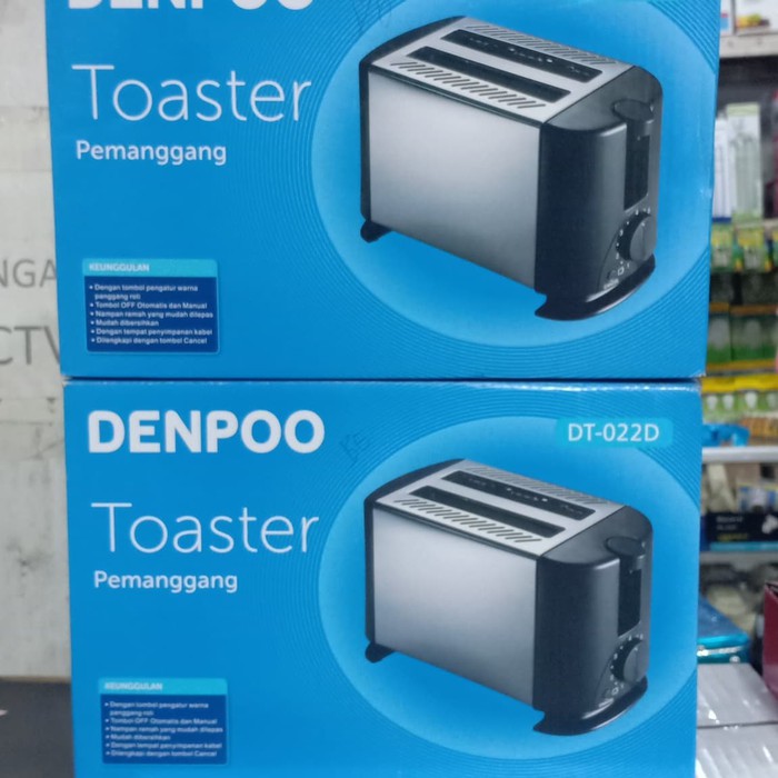 Toaster/Pemanggang Roti Denpoo DT 022D