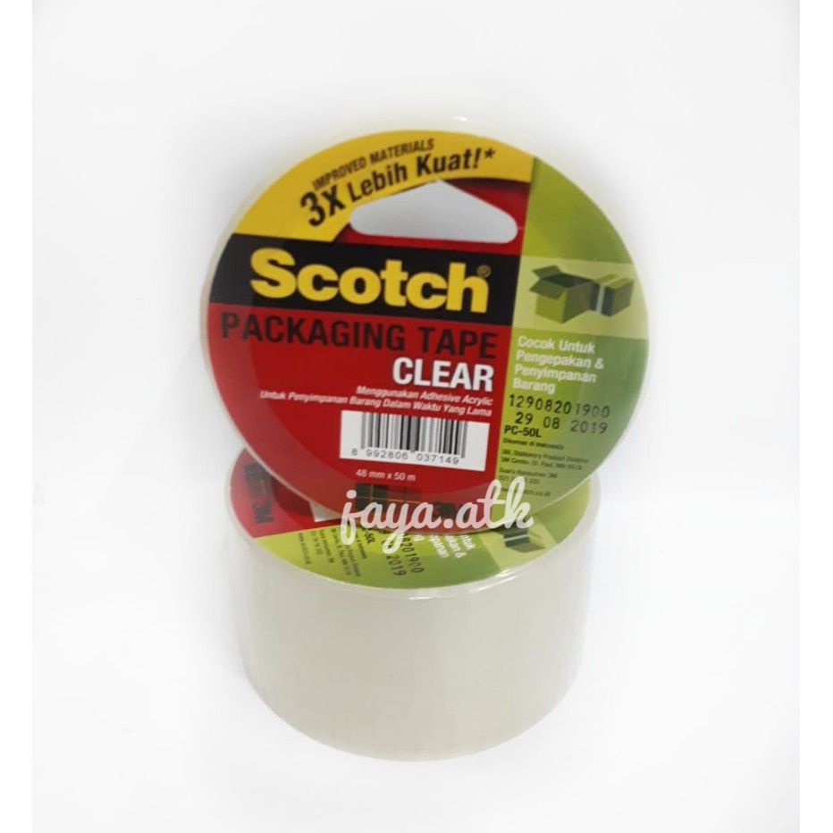 LAKBAN BENING LAKBAN 3M SCOTCH BENING 48MM X 50 M PB-50L PLAKBAN PACKAGING TAPE