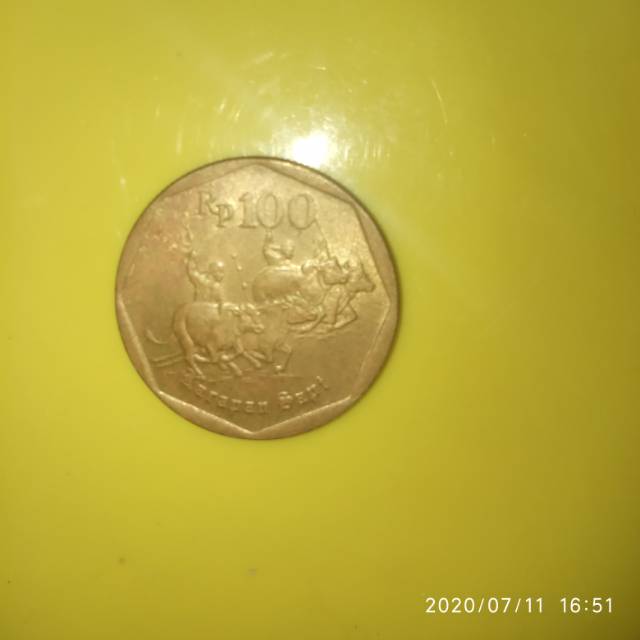 Jual Koin 100 Rp Karapan Sapi Tahun 1996