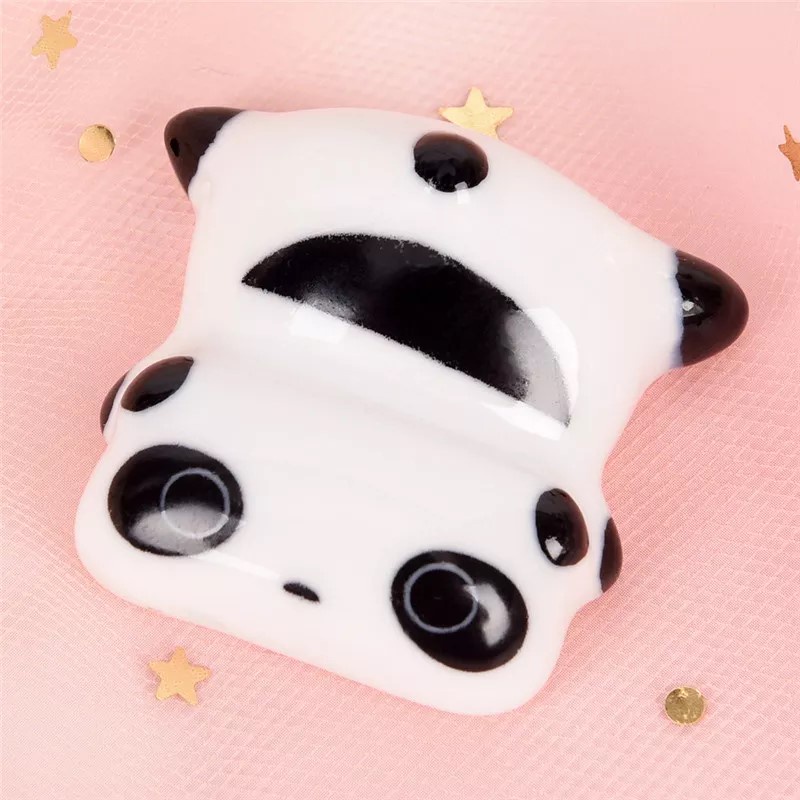 Tatakan Sumpit/Kuas Chopstick Stand Unik & Lucu Keramik /Bunga/Panda/Paus/Kelinci-Panda