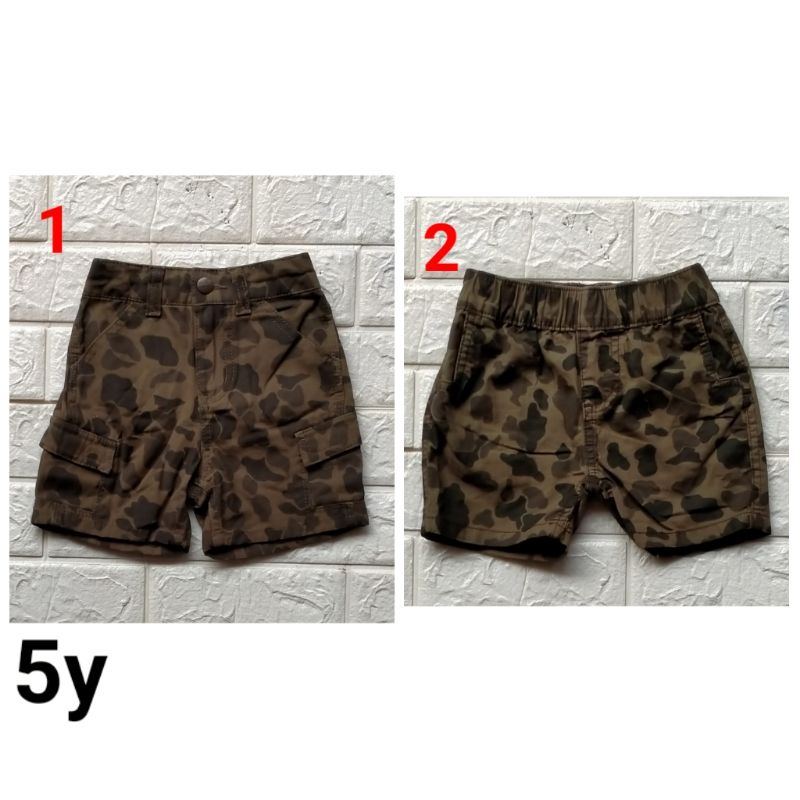 celana pendek katun anak laki branded original carhartt army 5 tahun