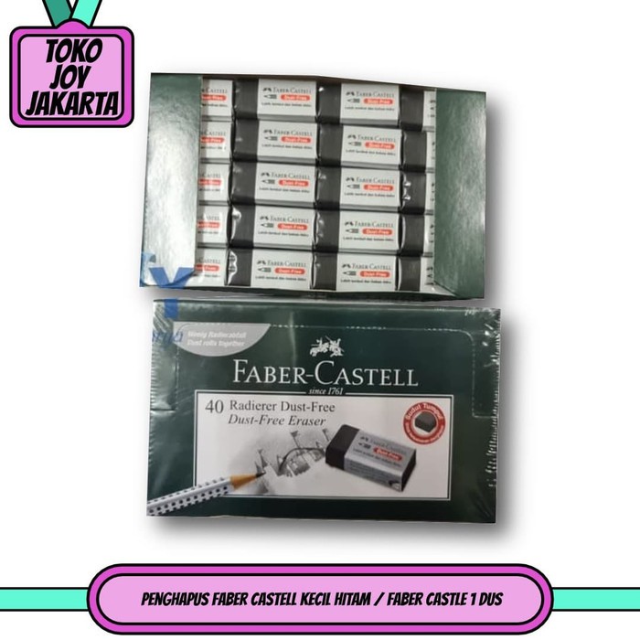 

Penghapus Faber Castell Kecil HITAM / Faber Castle 1 Dus