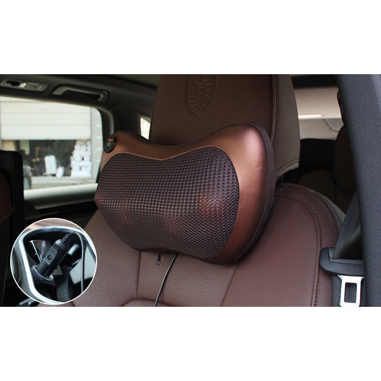 Bantal Pijat Massage Mobil dan Rumah Car Home Massage Pillow Bantal Pijat Leher Punggung Portable