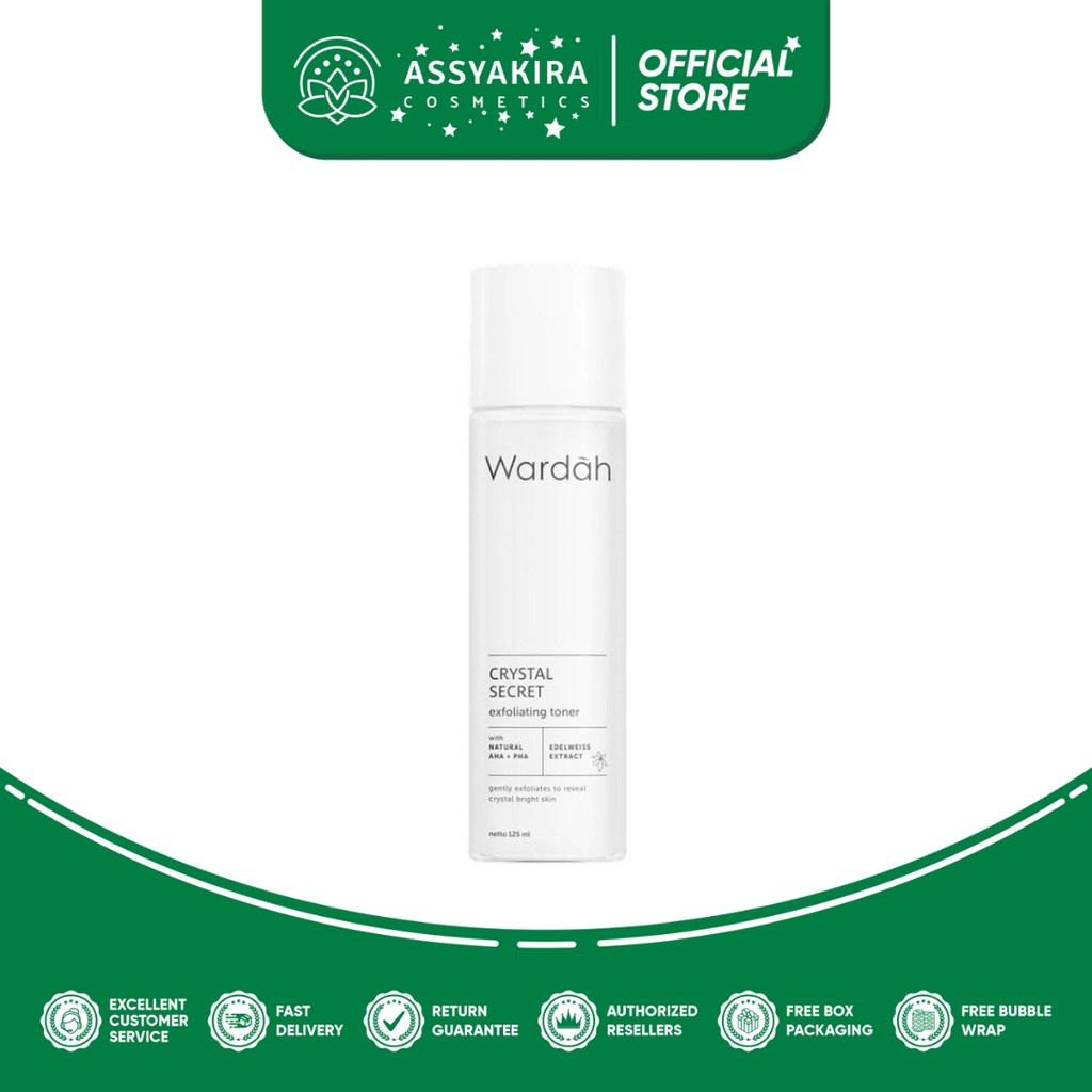 Wardah Crystal Secret Exfoliating Toner | Wardah White Secret Exfoliating Lotion