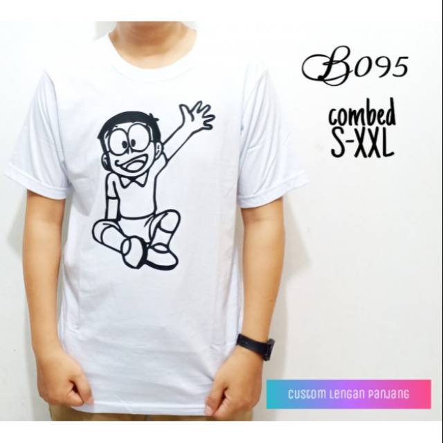 Kaos Cowok Murah Nobita B095