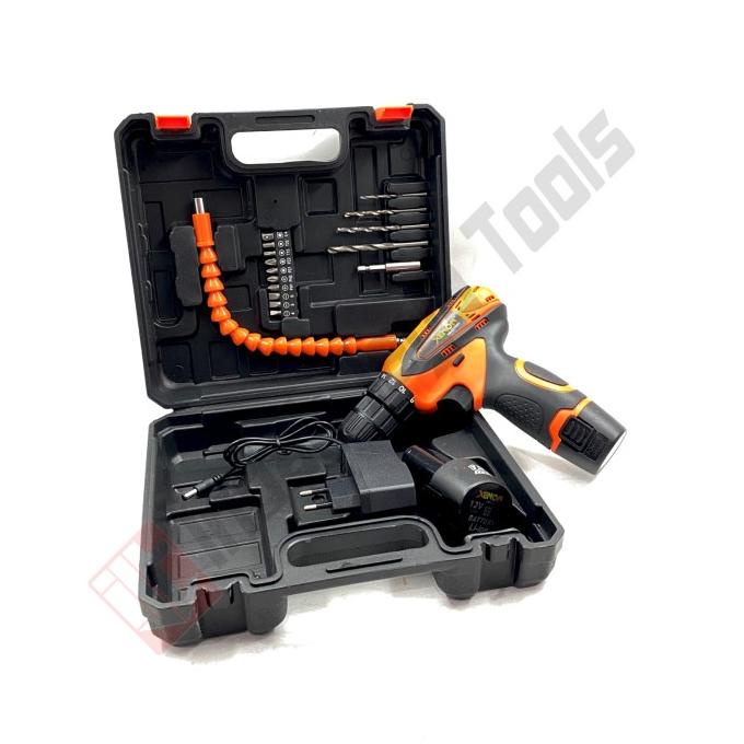 XENON CDD505 Mesin Bor Cordless Bor Baterai Charger Cas Besi Kayu - Dr